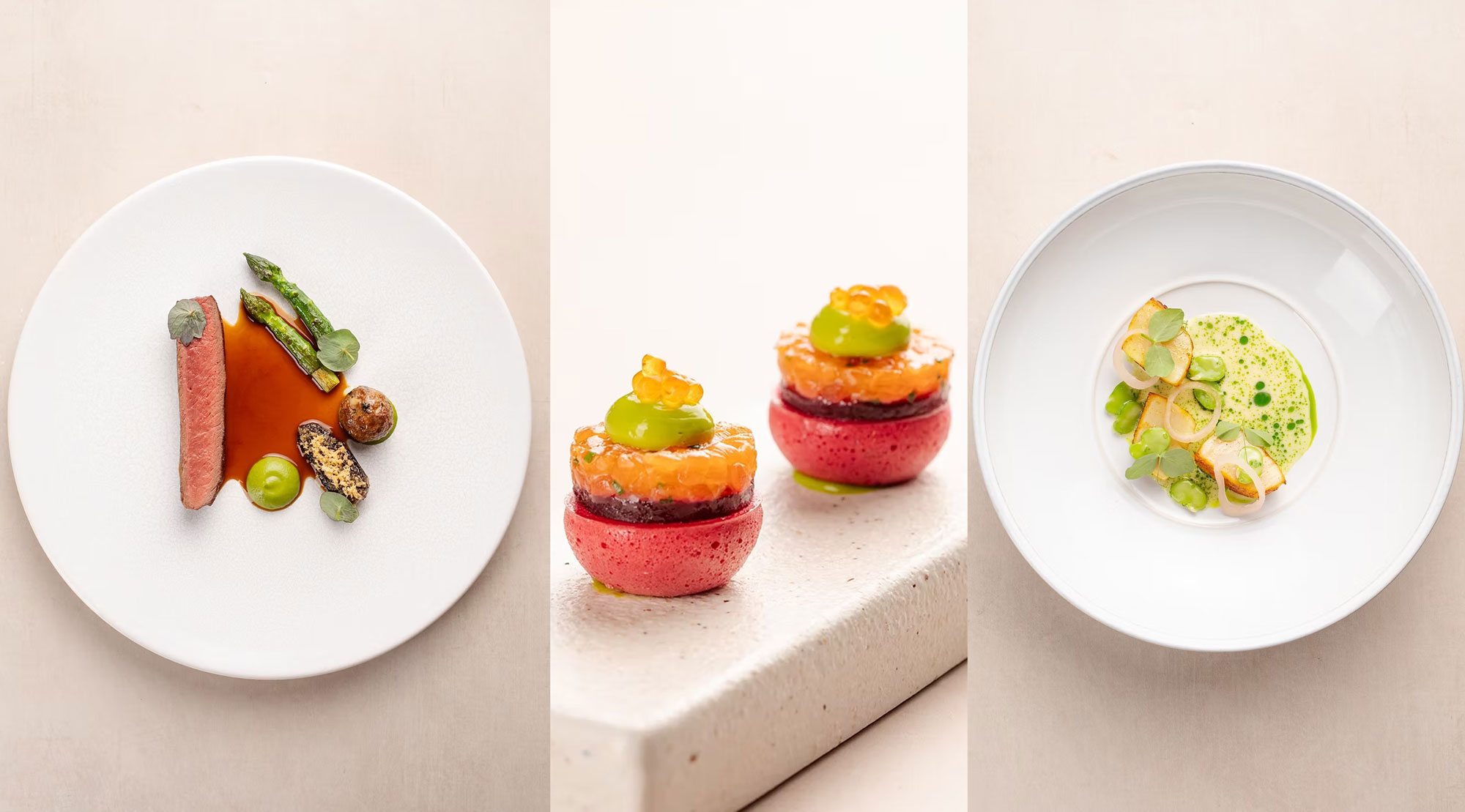 Michelin-starred tasting menu at Pentonbridge Inn using estate produce