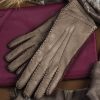 Gorgeous three-tone gloves by Southcombe of Somerset