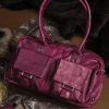 Soft leather shoulder tote by English designer Shona Easton