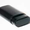 Petit Corona three-finger cedar-lined leather cigar case
