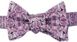 Artists in the garden: new silk bow ties, self tie: Charles Rennie Mackintosh 'Rose and Teardrop'