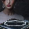 Superb 5.79 carat Diamond Tennis Bracelet in 18ct White Gold