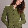 The Wool Pack: Beautiful new merino wool Aran cardigan by Westend Knitwear