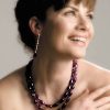 Amethyst double-strand necklace