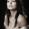Fabulous long double-strand pearl and 14ct gold necklace