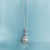 Stunning South Sea pearl, diamond and 18ct white gold Le Verrier Pendant