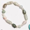 Vintage jade  and natural pearl Maya Bracelet