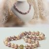 Couture in natural pearls, diamonds and 14ct gold: the Amoré Necklace