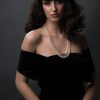 Glamorous Modern Muse three-strand pearl and 14ct gold necklace from the Hawaiian Isles
