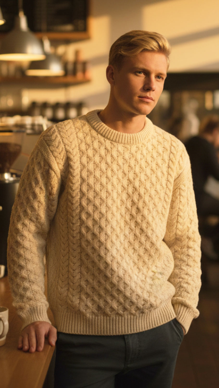 West End crew neck men's jumper - best price at CountryClubuk