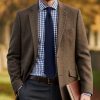 Magee of Donegal jacket in brown herringbone at CountryClubuk best price