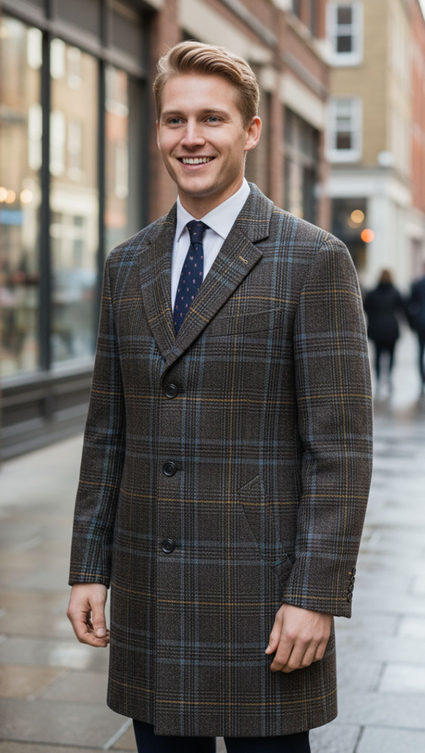 Gurteen check coat best price at CountryClubuk