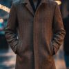 Magee of Donegal wool herringbone Erne Coat at CluntryClubuk best price
