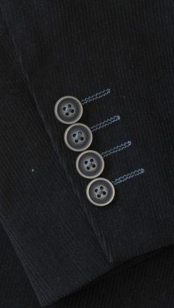 Alternative view of Pure cotton corduroy jacket by English tailors Gurteen: well-tailored, smart yet relaxed: it’s a versatile classic, always in style: midnight blue