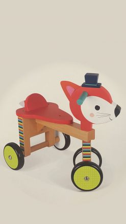 Janod Baby Forest Fox Ride-on balance bike: a smart, friendly and fun companion while training a child for improved balance and motion skills, all with French style and flair