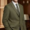 Gurteen Blenheim Tweed Jacket in green herringbone with orange overcheck – classic British wool men’s sports jacket