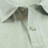 Close-up of Viyella Aerolite cellular mesh knit fabric in khaki - available at CountryClubuk best price.