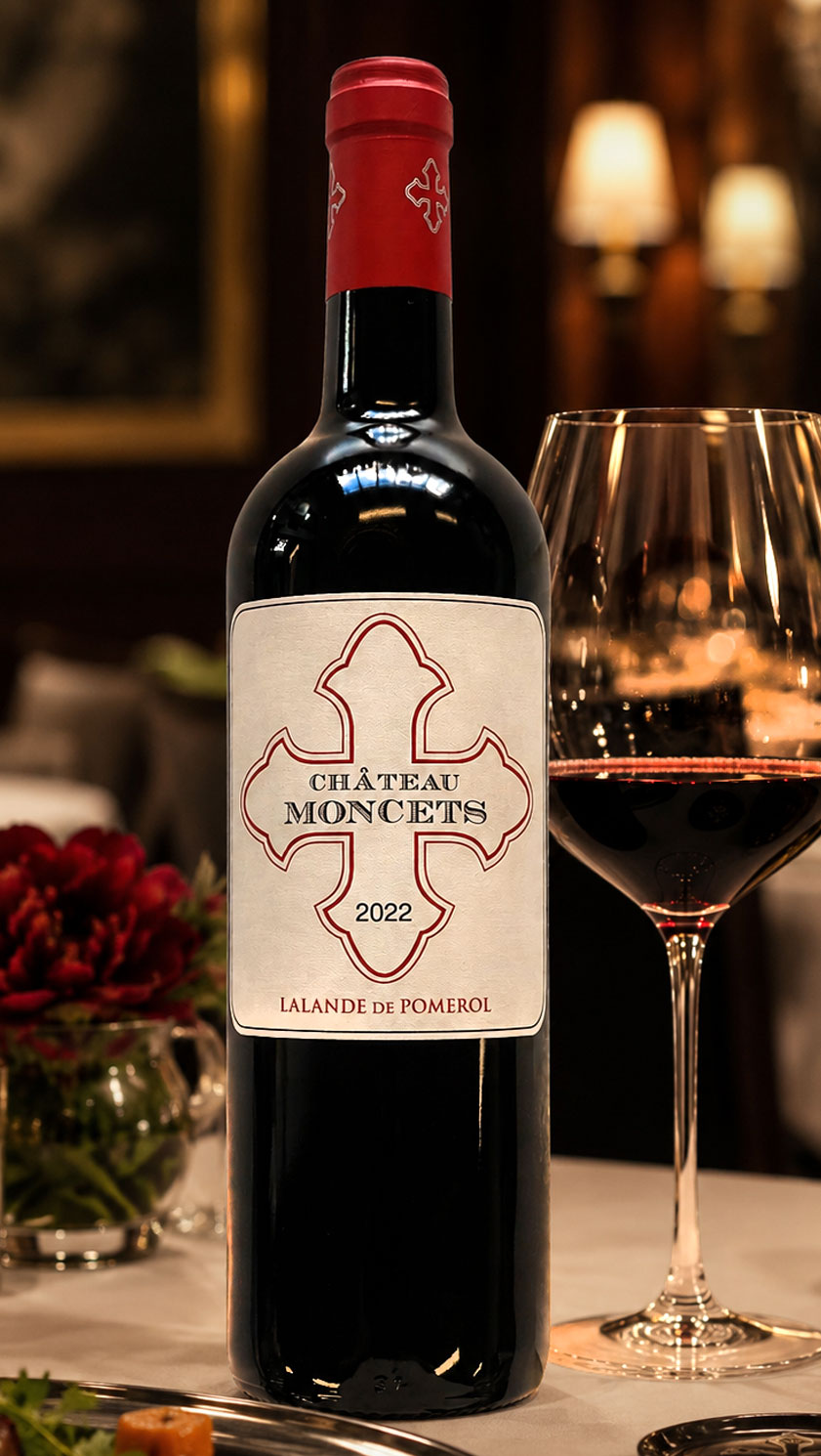 Château Moncets Lalande-de-Pomerol 2022 Bordeaux red wine