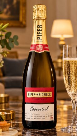 Piper-Heidsieck Essentiel Cuvée Réservée Extra Brut Champagne bottle with label clearly visible.